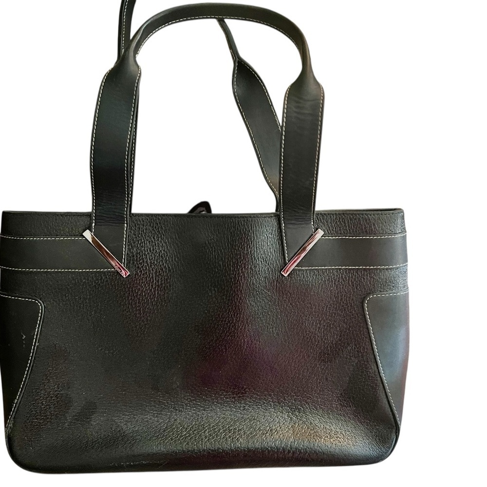 Gucci Rare Black Leather Bag with Silvertone Accents - Picture 4 of 13